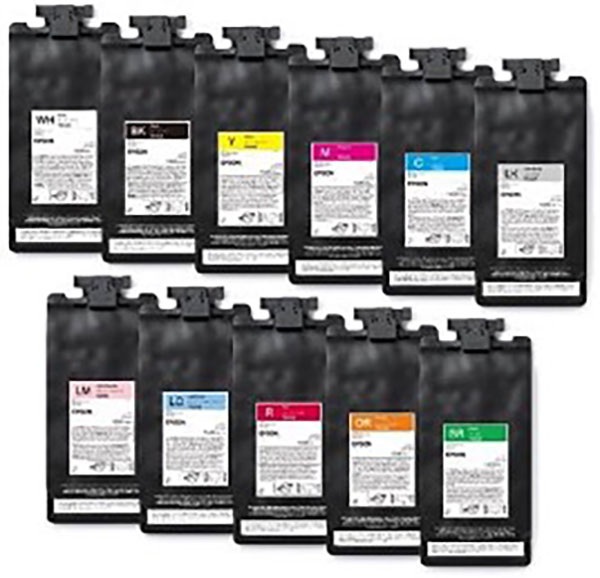 UltraChrome-GS3-Tintenbeutel mit 1.500 ml für den Epson SC-S9100 als Gruppenbild