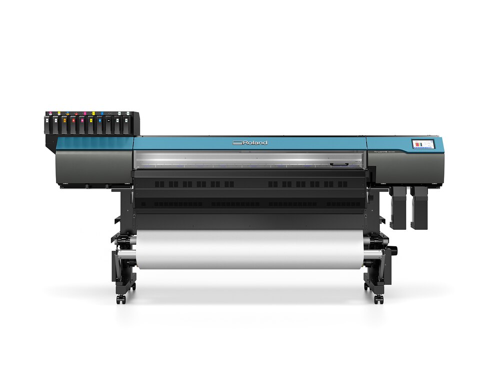 Frontansicht des Roland TrueVIS AG-640 für flexible Fahrzeug- und Folienproduktionen