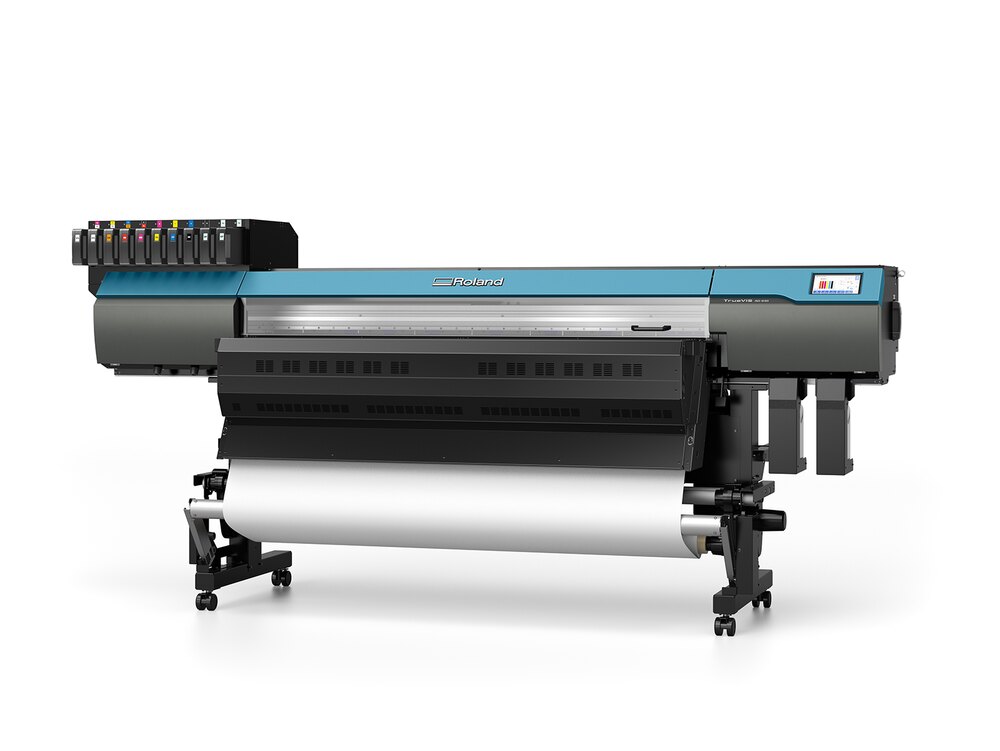 Roland TrueVIS AG-640 Latex-Druck- und Schneideplotter mit eingelegter Medienrolle