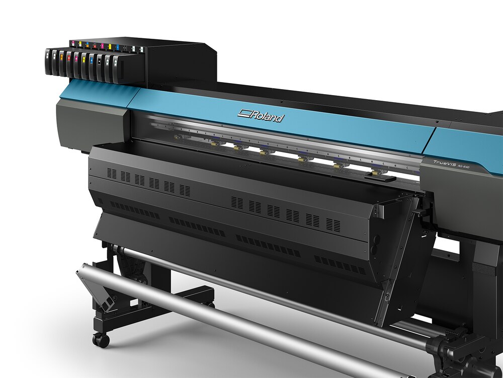 Trocknereinheit an der Rückseite des Roland TrueVIS AG-640