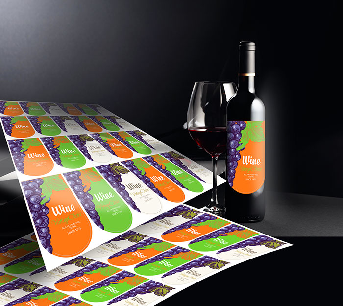 GR2 Print Cut Wine Labels