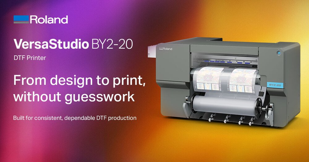 Roland VersaSTUDIO BY2-20 DTF-Drucker mit Textilanwendungen im Überblick