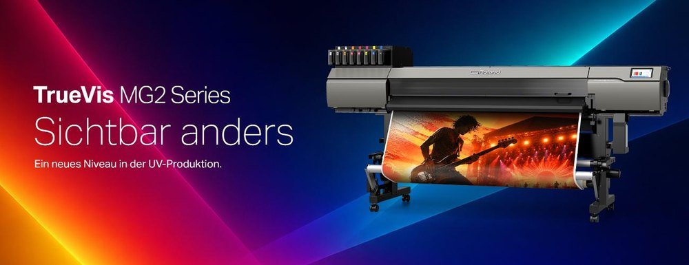 Roland TrueVIS MG2-Serie für UV-Druck und Konturschnitt