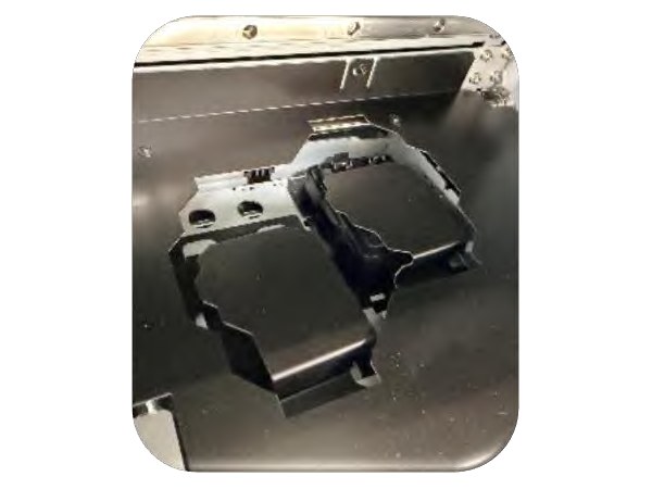 Motorischer UV-Shutter an der Druckkopfabdeckung der Roland TrueVIS MG2-Serie