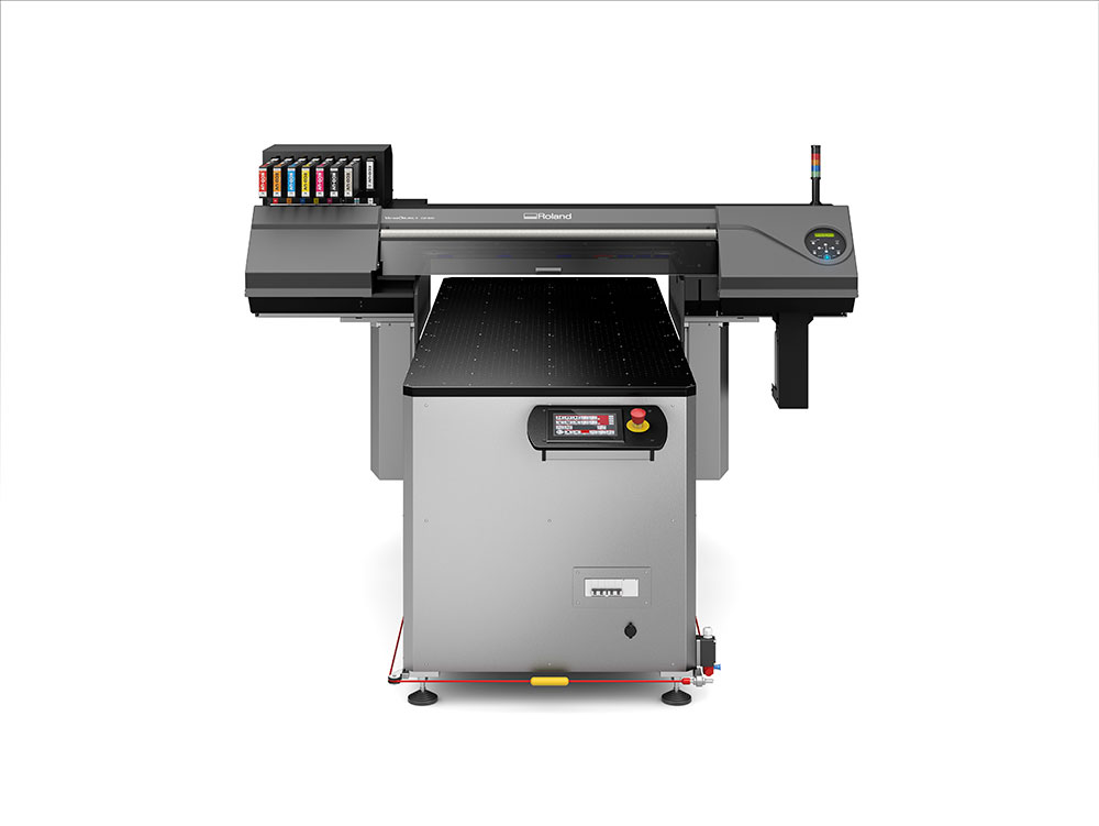 Roland VersaOBJECT CO-300 UV-Flachbettdrucker in Frontansicht