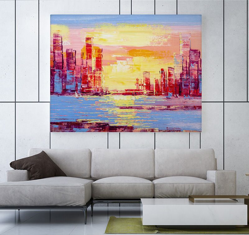 UV-Druck auf Leinwand für Kunst- und Dekorationsanwendungen mit dem Roland EU-1000MF