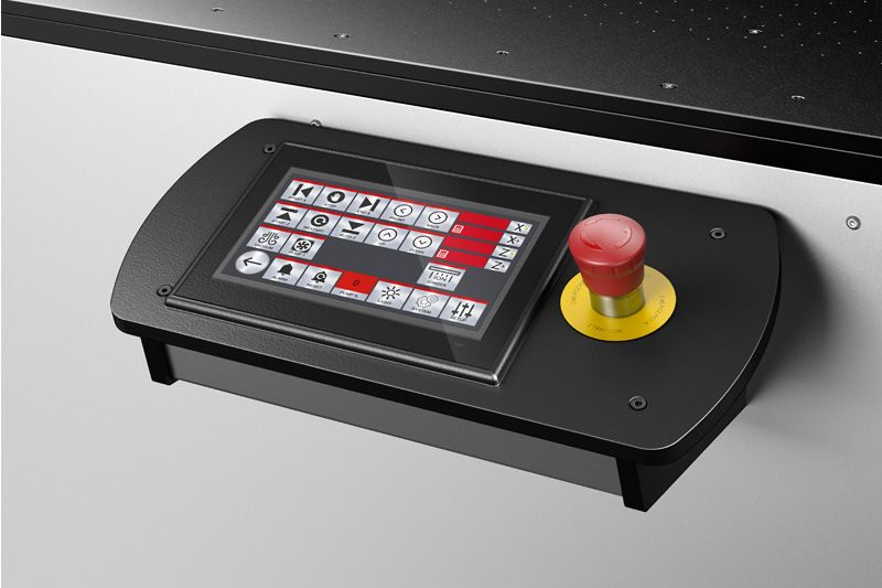 Integriertes Bedienfeld der Roland VersaOBJECT LO-Serie