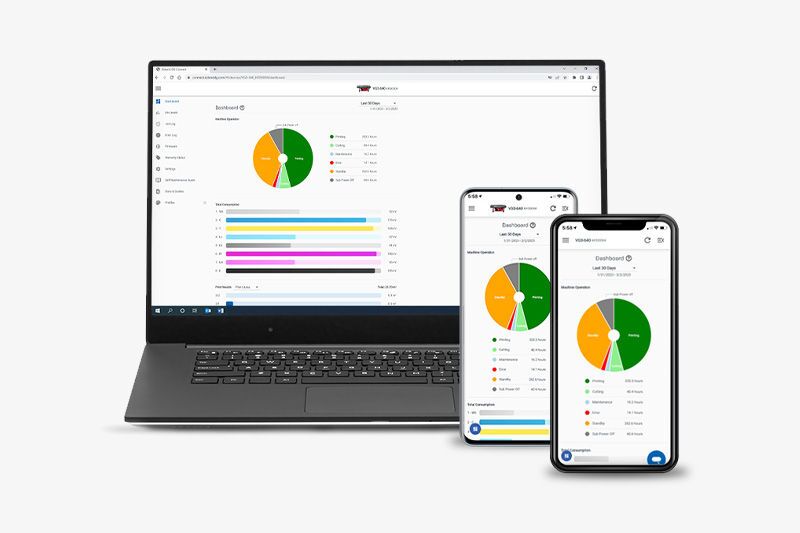 Roland DG Connect App für die Roland VersaOBJECT LO-Serie