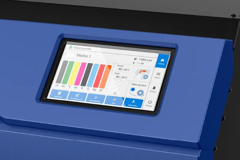 Touchscreen des Roland TrueVIS VG4-640