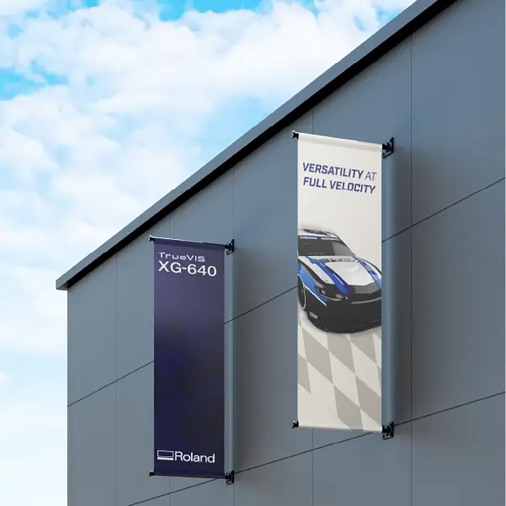 Gedruckter Banner als Anwendung des Roland TrueVIS XG-640