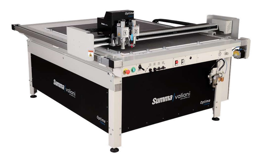 Summa Valiani Optima Flachbett-Schneideplotter mit zwei Werkzeugköpfen