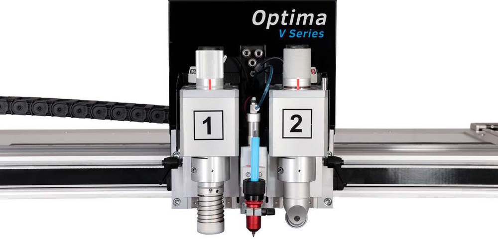 Zwei unabhängig bestückbare Werkzeugköpfe der Valiani Optima
