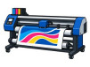Großformat-Digitaldrucker mit Rollenmaterial und Aufwickelvorrichtung