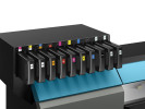 TA2-Tintenstation des Roland TrueVIS AG-640 mit zehn Tintenschächten