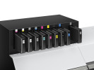 Tintenstation des Roland VersaOBJECT IO-300 für 750-ml-EUV-Tintenbeutel